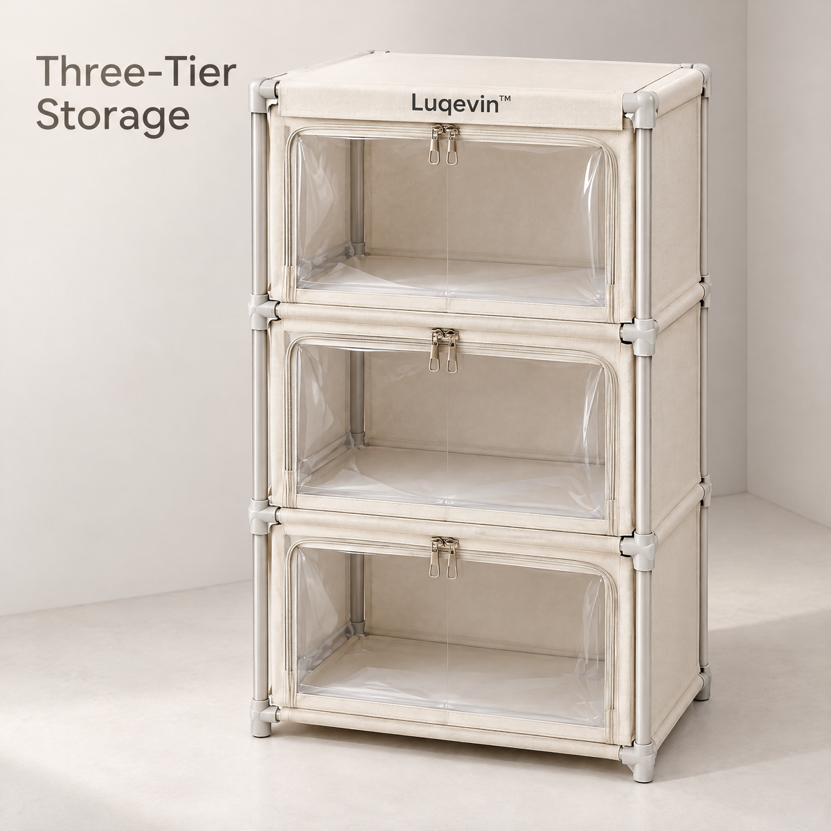 Luqevin™ FoldNest Multi-Tier Foldable Clothing Storage Boxes image 2