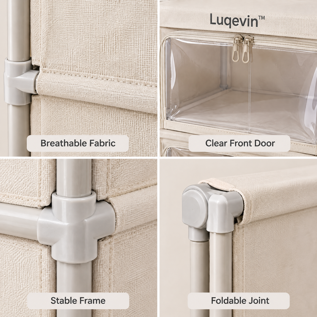 Luqevin™ FoldNest Multi-Tier Foldable Clothing Storage Boxes image 4