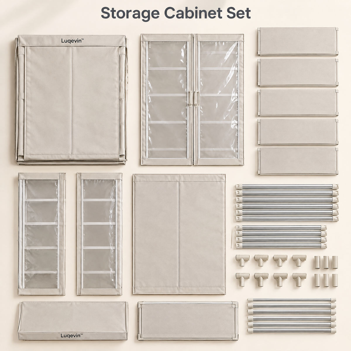 Luqevin™ ClearWard Large-Capacity Transparent Clothing Cabinet image 5