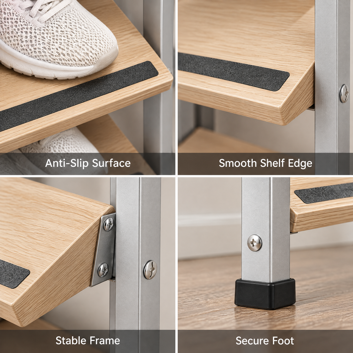 Luqevin™ SlimStep Multi-Tier Narrow Shoe Storage Rack image 4