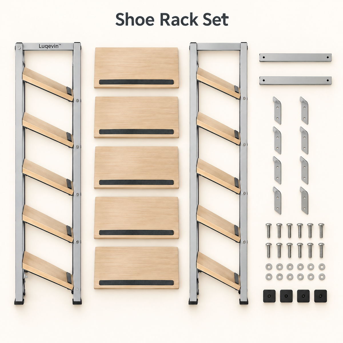 Luqevin™ SlimStep Multi-Tier Narrow Shoe Storage Rack image 5