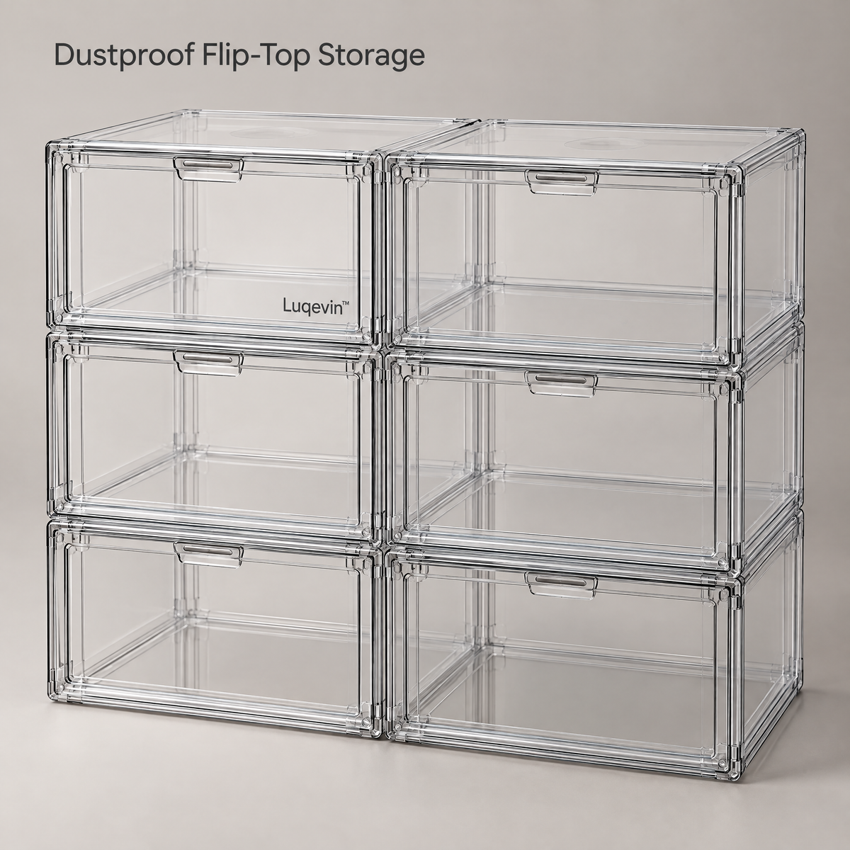 Luqevin™ DustGuard Dustproof Flip-Door Shoe Box Set image 2