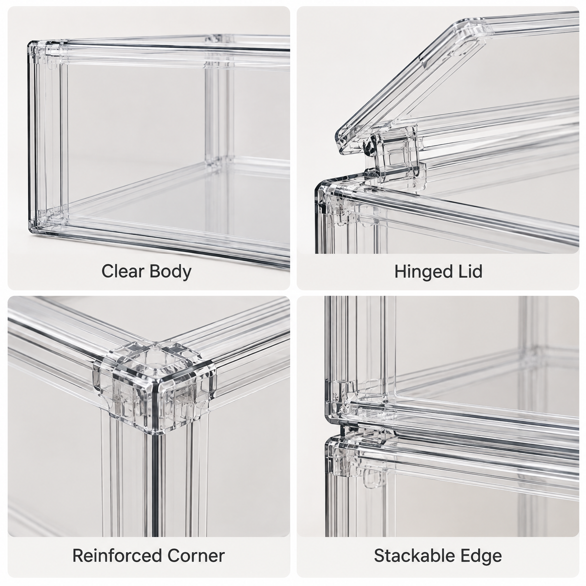 Luqevin™ DustGuard Dustproof Flip-Door Shoe Box Set image 4