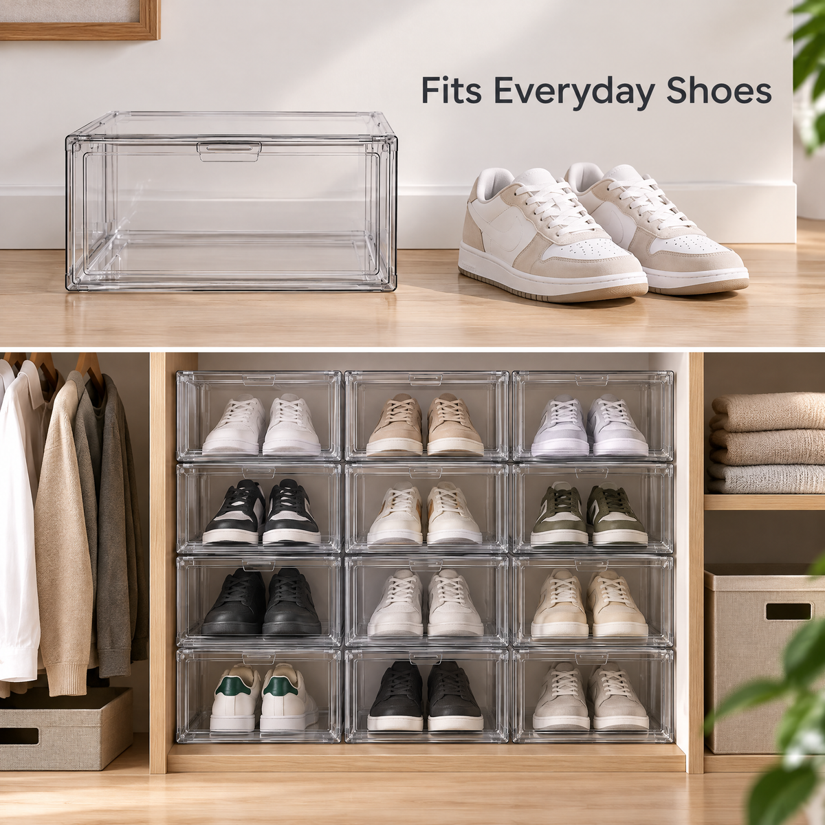 Luqevin™ DustGuard Dustproof Flip-Door Shoe Box Set image 6