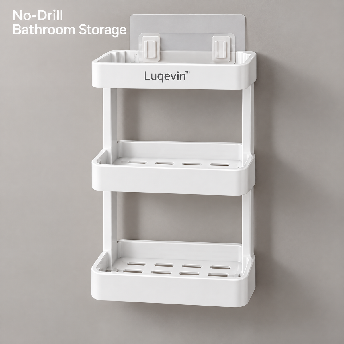 Luqevin™ BathLift No-Drill Multi-Tier Bathroom Shelves image 2