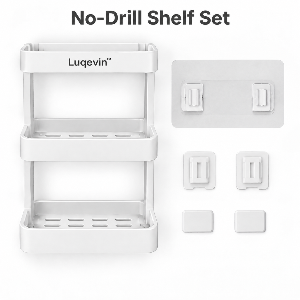 Luqevin™ BathLift No-Drill Multi-Tier Bathroom Shelves image 5