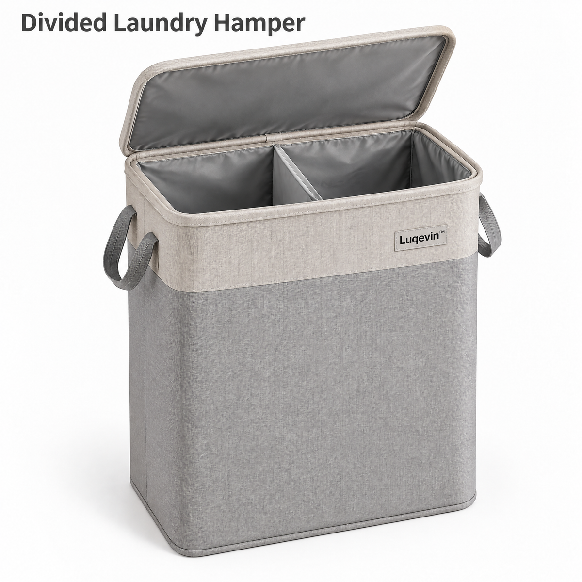 Luqevin™ TwinLaundry Waterproof Divided Laundry Hamper image 2