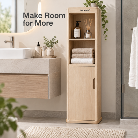 Luqevin™ BathTower Freestanding Bathroom Storage Cabinet product view