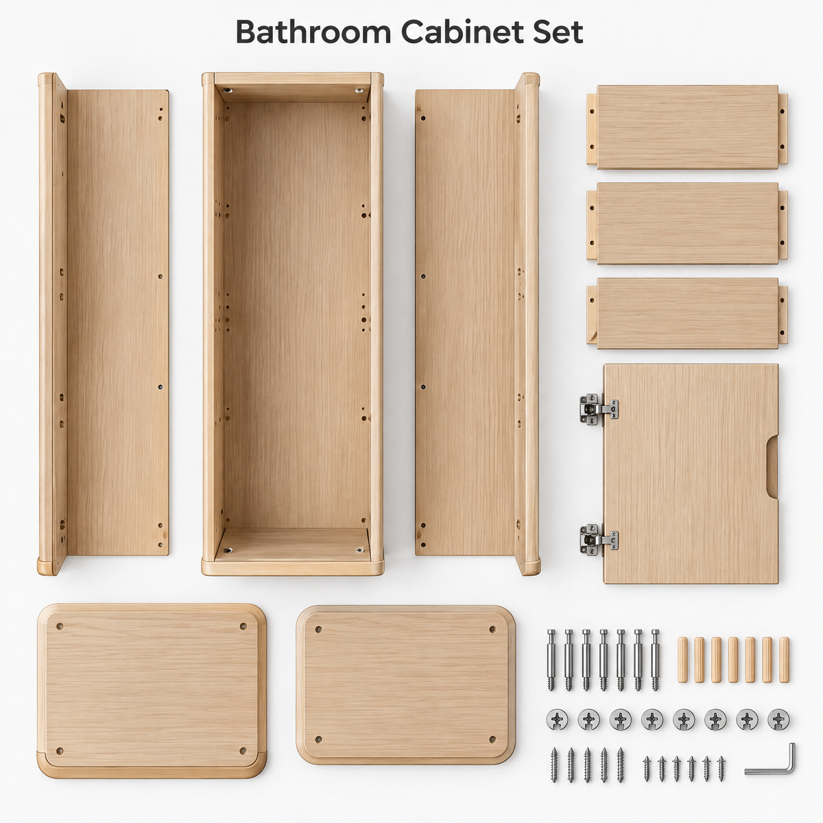 Luqevin™ BathTower Freestanding Bathroom Storage Cabinet image 5